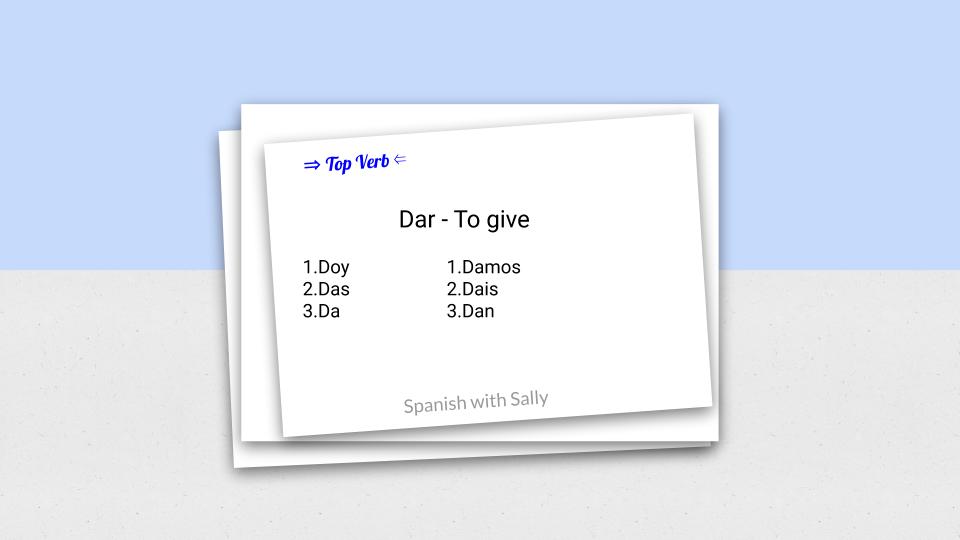 Dar - to give